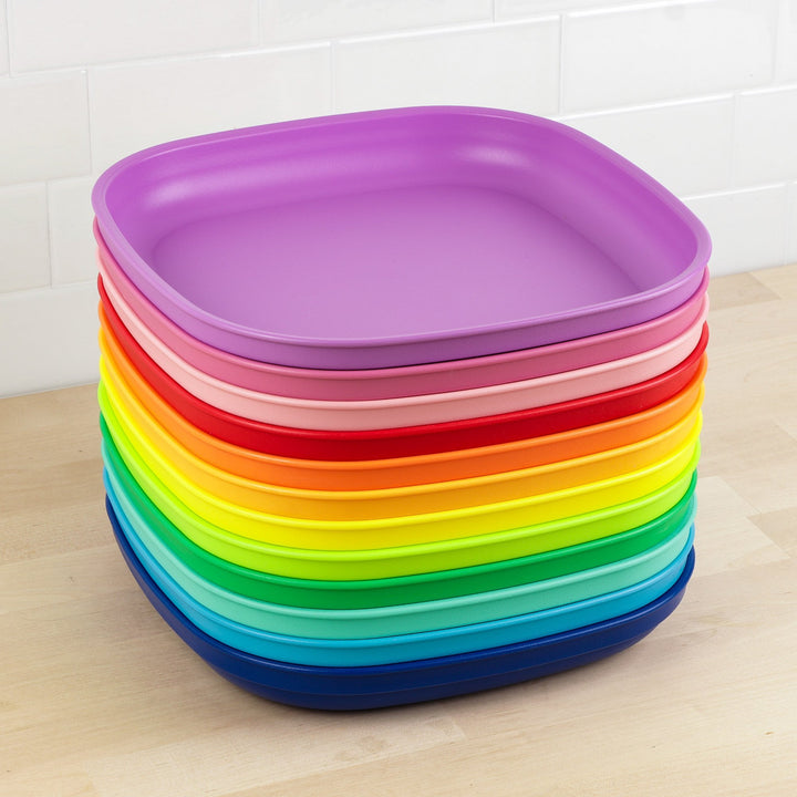 Replay 12 Piece Sets Rainbow Replay Dinnerware Large Plates at Little Earth Nest Eco Shop