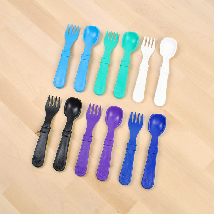 Replay 6 Piece Sets Outer Space Replay Dinnerware Utensils at Little Earth Nest Eco Shop
