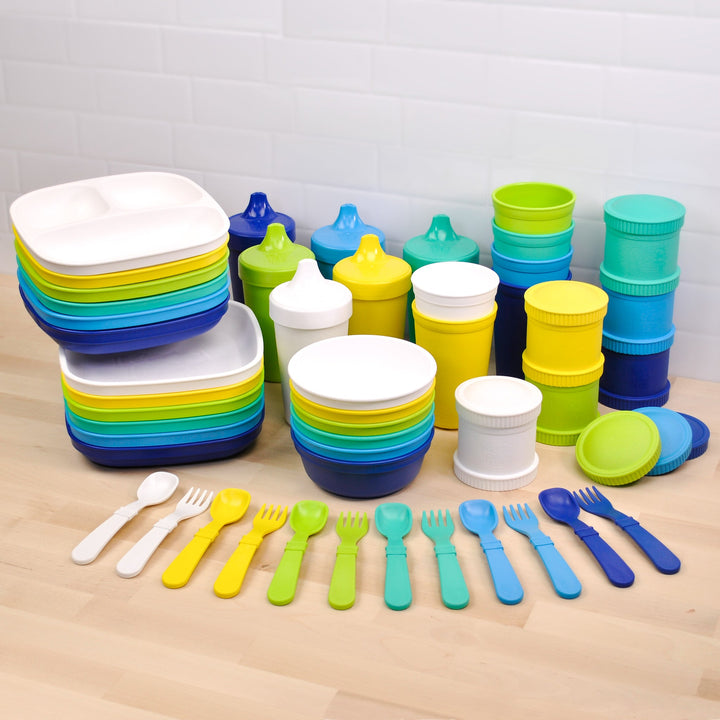 Replay 6 Piece Sets in Bold Replay Dinnerware at Little Earth Nest Eco Shop
