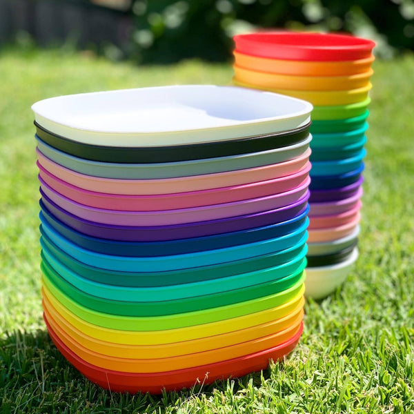 Re-Play No-Spill Sippy Cup Rainbow Collection  Family Tableware Made in  the USA from Recycled Plastic