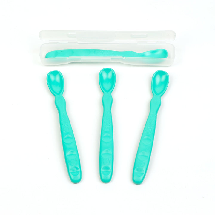 Replay Baby Spoons 4 Pack Replay Dinnerware Aqua at Little Earth Nest Eco Shop
