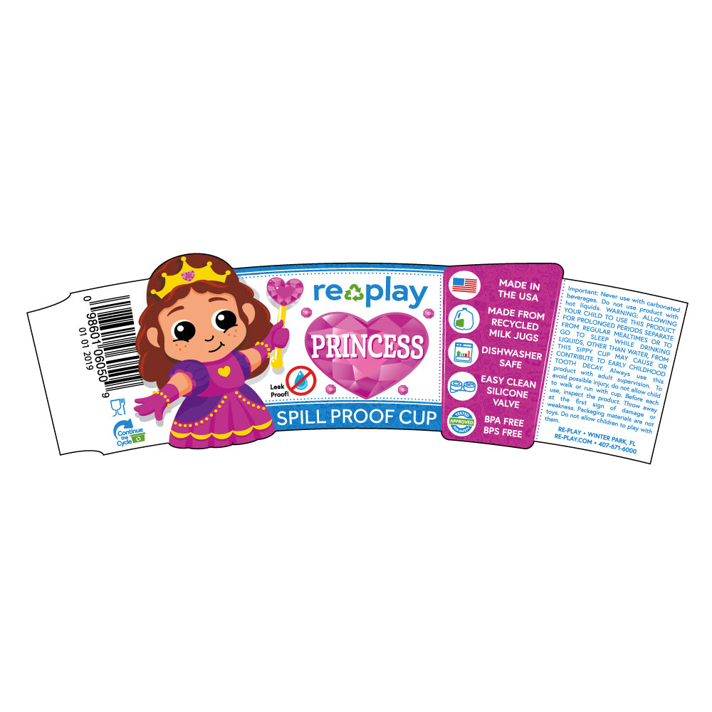 Replay Princess Sippy Cup Replay Dinnerware at Little Earth Nest Eco Shop Geelong Online Store Australia