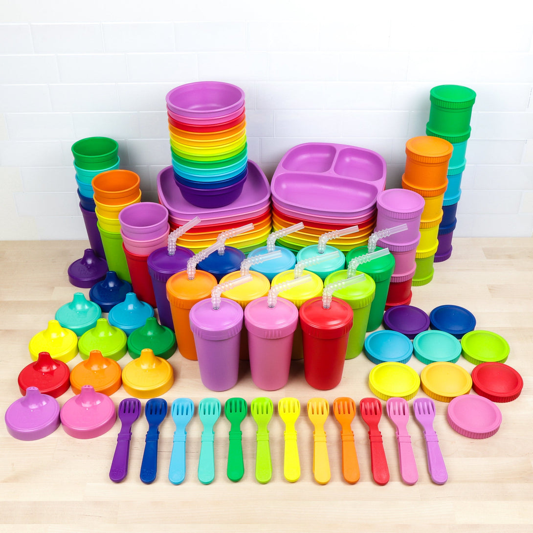 Replay 12 Piece Sets Rainbow Replay Dinnerware at Little Earth Nest Eco Shop Geelong Online Store Australia