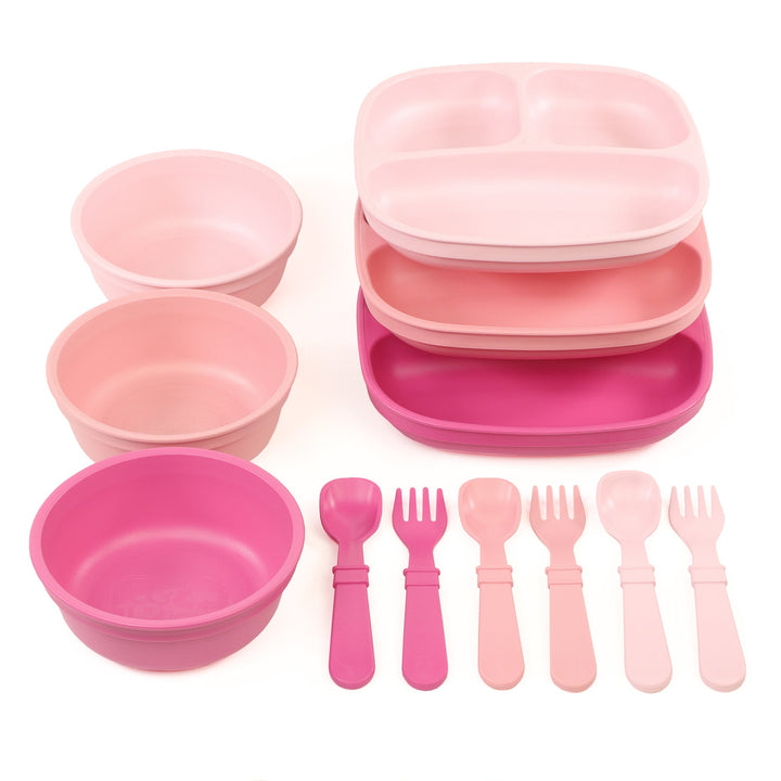 Replay Triple the Fun Set Replay Dinnerware Ice/Baby/Bright at Little Earth Nest Eco Shop