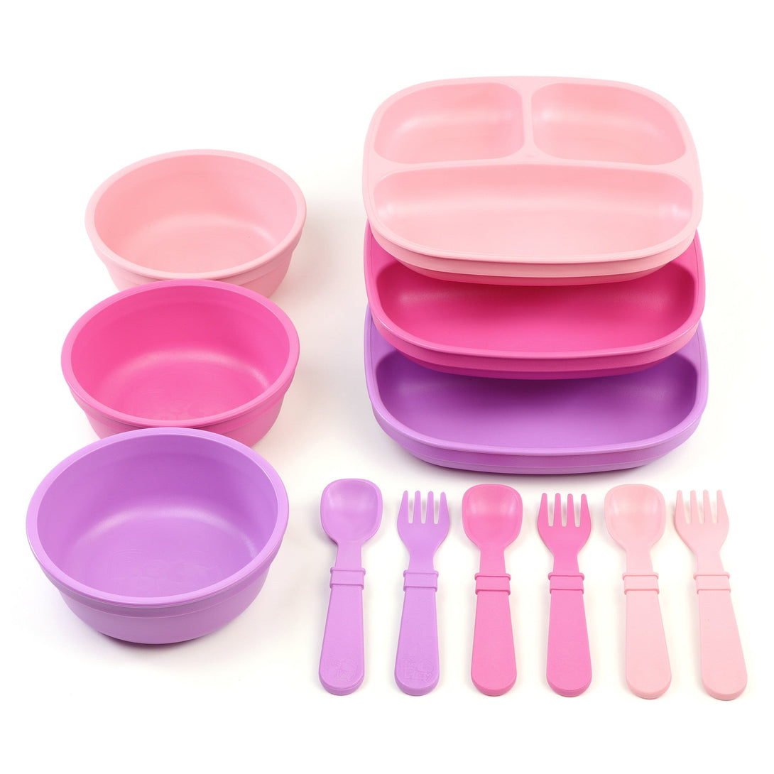 Replay Triple the Fun Set Replay Dinnerware Baby/Bright/Purple at Little Earth Nest Eco Shop Geelong Online Store Australia