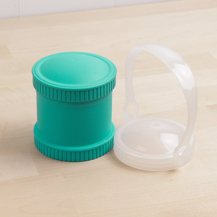 Replay Single Snack Stack with Dual Lid Set Replay Dinnerware Aqua at Little Earth Nest Eco Shop