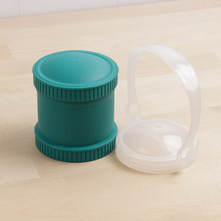 Replay Single Snack Stack with Dual Lid Set Replay Dinnerware Teal at Little Earth Nest Eco Shop