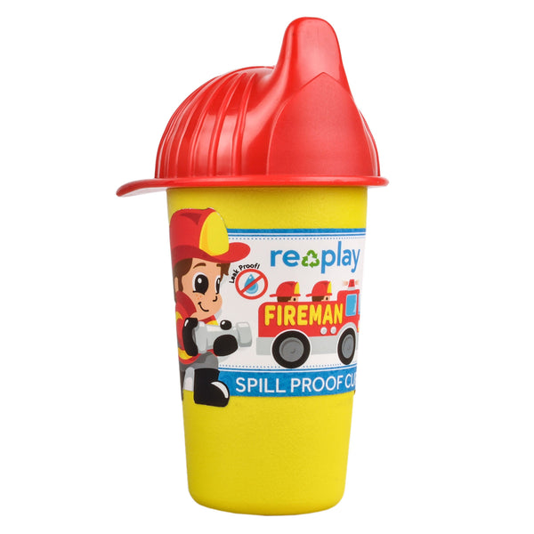Replay Fireman Sippy Cup Replay Dinnerware at Little Earth Nest Eco Shop