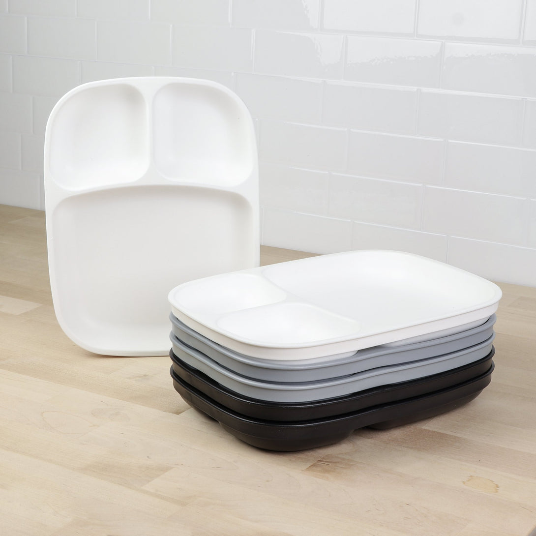 Replay 6 Piece Sets Monochrome Replay Dinnerware Large Divided Plates at Little Earth Nest Eco Shop Geelong Online Store Australia