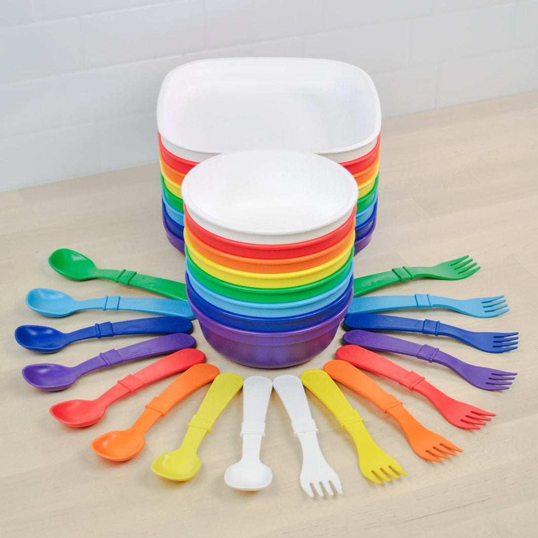 Replay Mini Rainbow Collection Replay Dinnerware Flat Plates at Little Earth Nest Eco Shop Geelong Online Store Australia