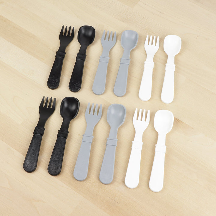 Replay 6 Piece Sets Monochrome Replay Dinnerware at Little Earth Nest Eco Shop