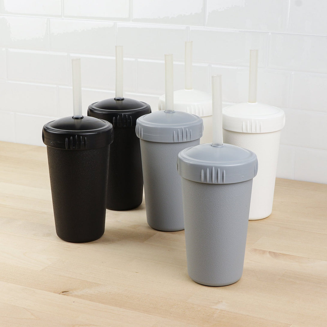 Replay 6 Piece Sets Monochrome Replay Dinnerware Straw Cups at Little Earth Nest Eco Shop Geelong Online Store Australia
