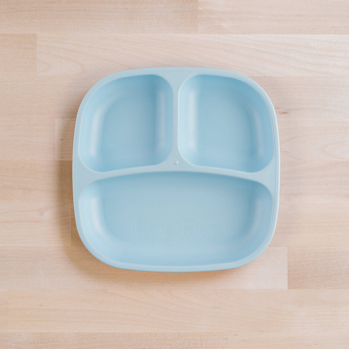 Replay Divided Plate Replay Dinnerware Ice Blue at Little Earth Nest Eco Shop