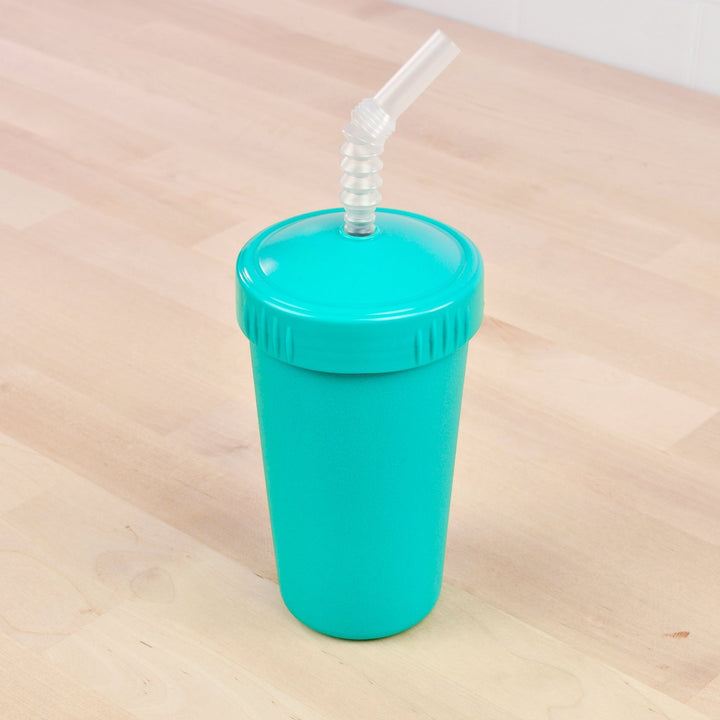 Replay Straw Cup Replay Dinnerware Aqua at Little Earth Nest Eco Shop