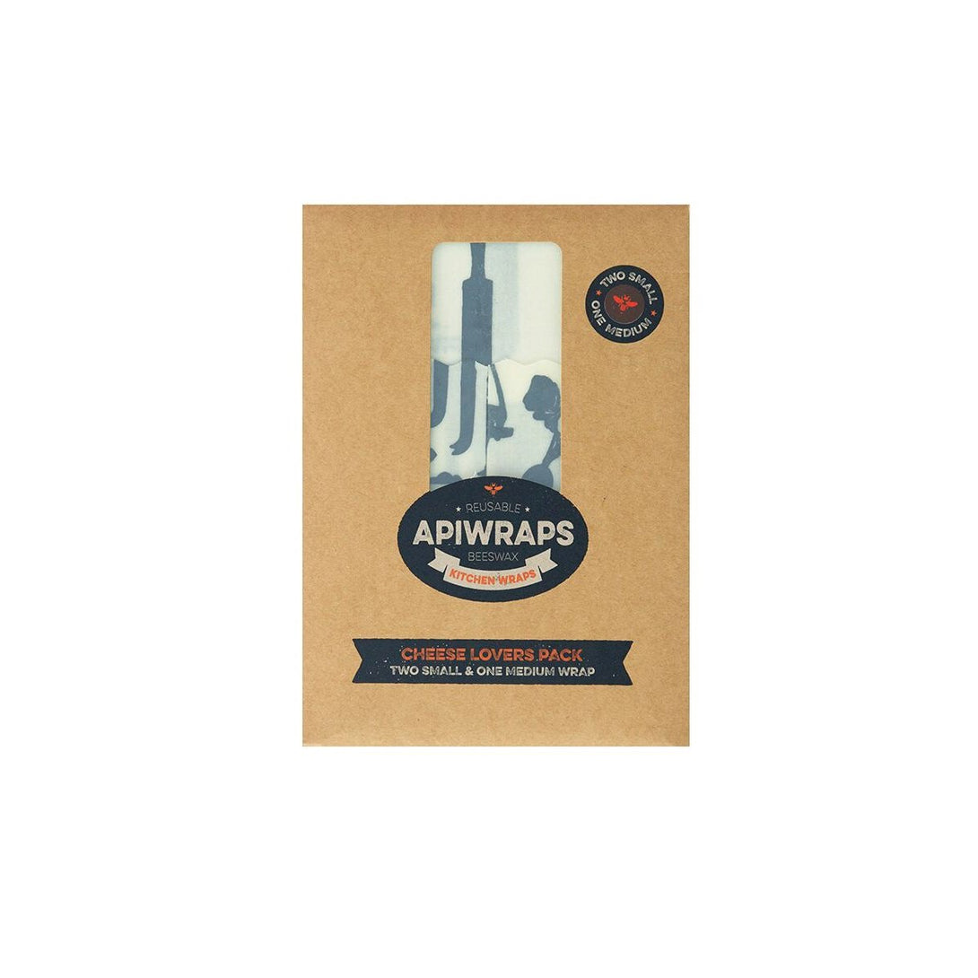 Reusable Beeswax Wraps Cheese Lover Set Apiwraps Food Storage Containers at Little Earth Nest Eco Shop Geelong Online Store Australia