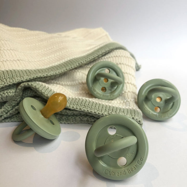 Natural Rubber Dummies by Cub and Bear Cub and Bear Dummies and Teethers at Little Earth Nest Eco Shop
