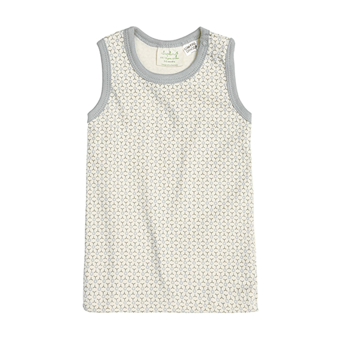 Sapling Child Essentials Tank Sapling Child Baby & Toddler Clothing 3-6M / Dove Grey at Little Earth Nest Eco Shop Geelong Online Store Australia