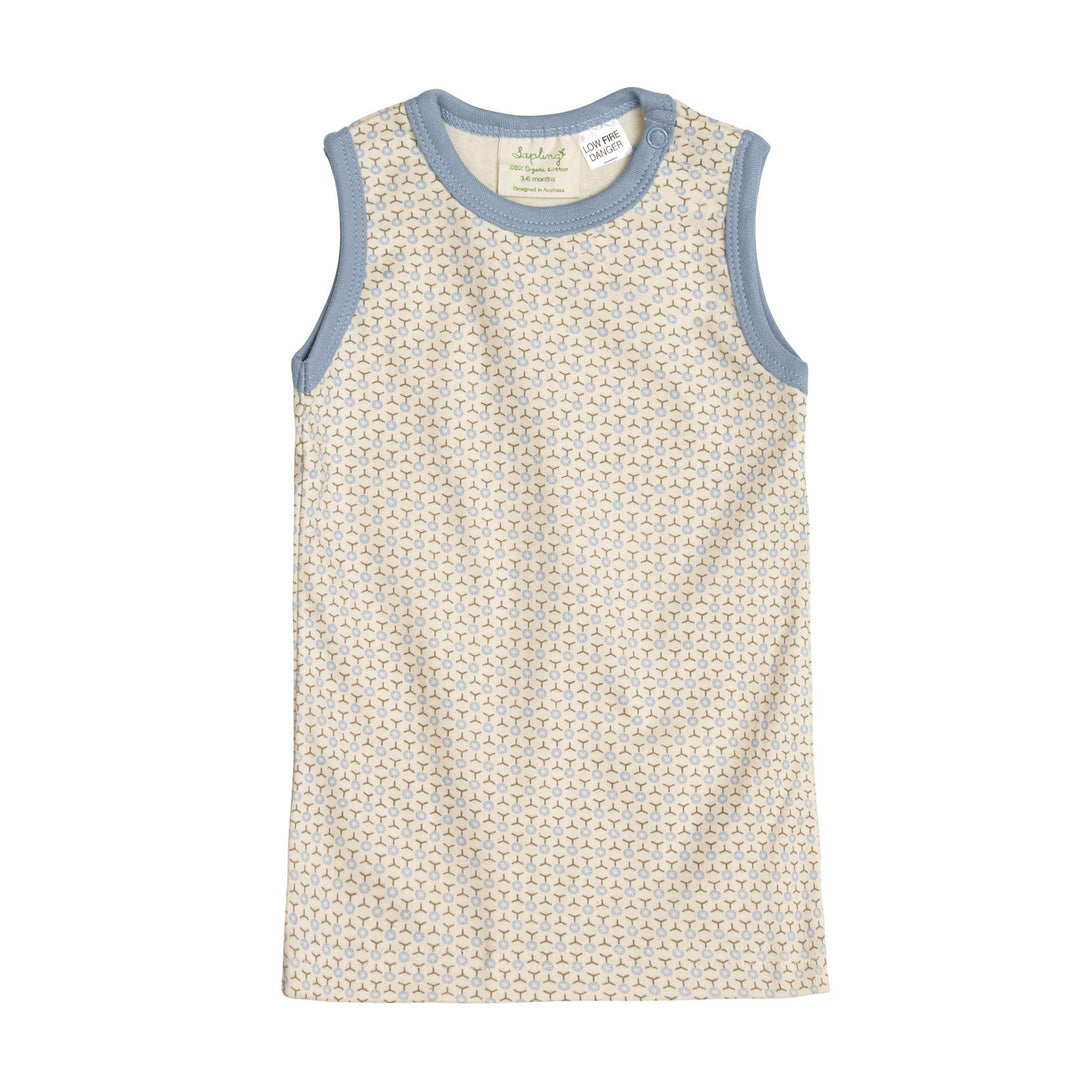 Sapling Child Essentials Tank Sapling Child Baby & Toddler Clothing 0-3M / Little Boy Blue at Little Earth Nest Eco Shop Geelong Online Store Australia