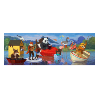 Djeco Summer Lake Puzzle Gallery 350 pieces Djeco Puzzle at Little Earth Nest Eco Shop