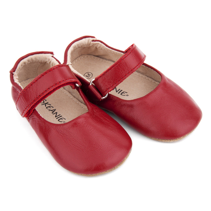 Skeanie Lady Jane Skeanie Shoes S / Red at Little Earth Nest Eco Shop