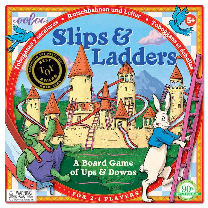 Slips and Ladders Game Eeboo Games at Little Earth Nest Eco Shop