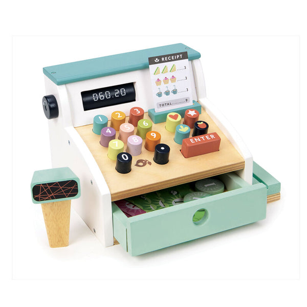 Tenderleaf Toys Cash Register Le Toy Van Pretend Play at Little Earth Nest Eco Shop Geelong Online Store Australia