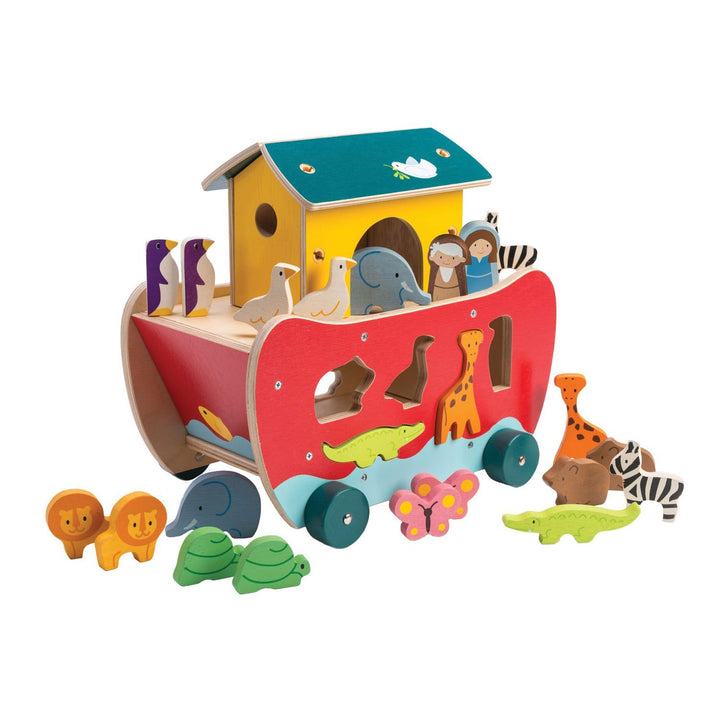Noahs Ark Wooden Boat Toy by Tenderleaf Toys Tenderleaf Toys Wooden Toys at Little Earth Nest Eco Shop