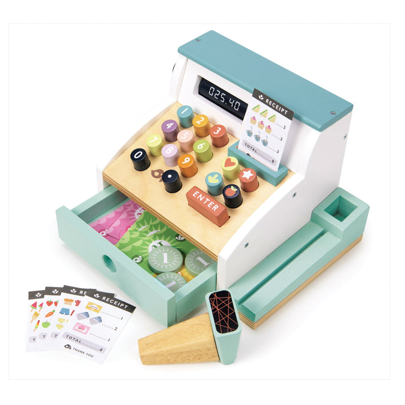 Tenderleaf Toys Cash Register Le Toy Van Pretend Play at Little Earth Nest Eco Shop Geelong Online Store Australia