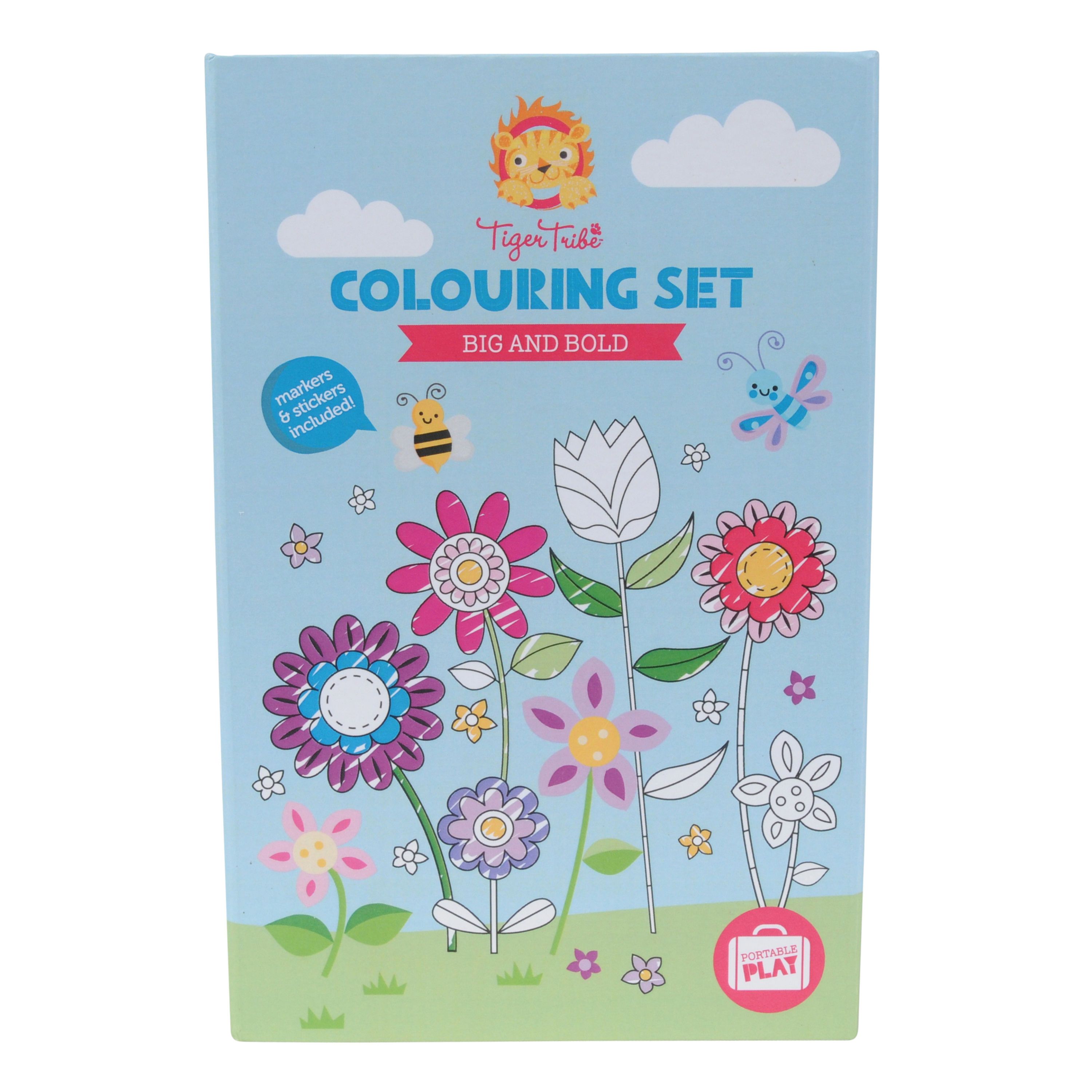 Tiger Tribe Colouring Set – Little Earth Nest