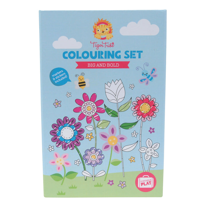 Tiger Tribe Colouring Set Tiger Tribe Activity Toys Big & Bold at Little Earth Nest Eco Shop