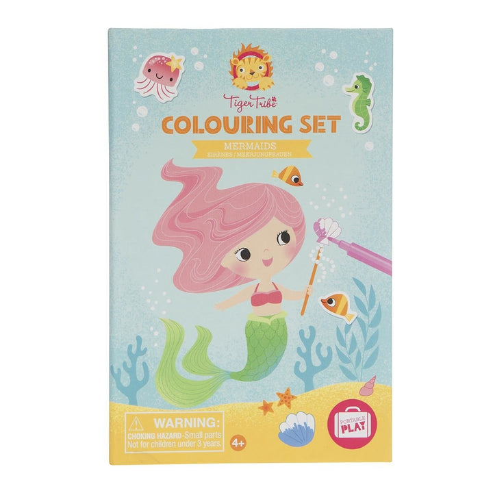 Tiger Tribe Colouring Set Tiger Tribe Activity Toys Mermaids at Little Earth Nest Eco Shop