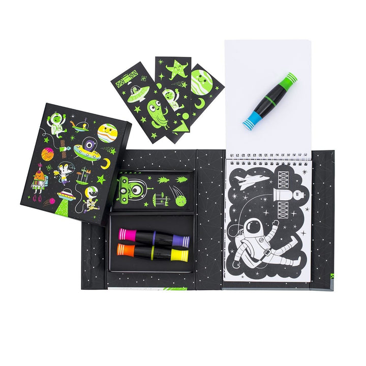 Tiger Tribe Neon Colouring Set Tiger Tribe Art and Craft Kits at Little Earth Nest Eco Shop