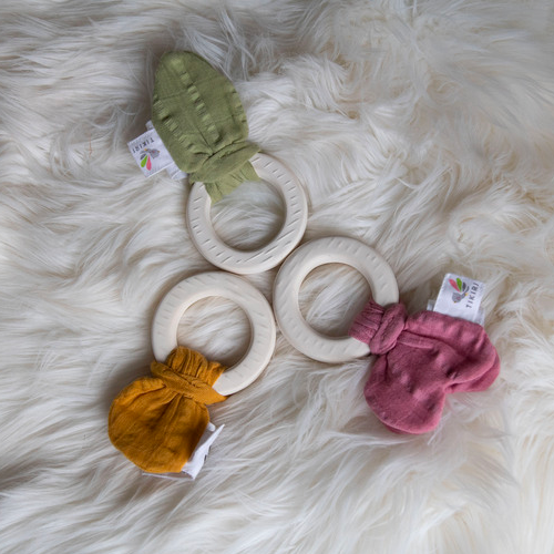Tikiri Baby Teething Ring Tikiri Baby Activity Toys at Little Earth Nest Eco Shop