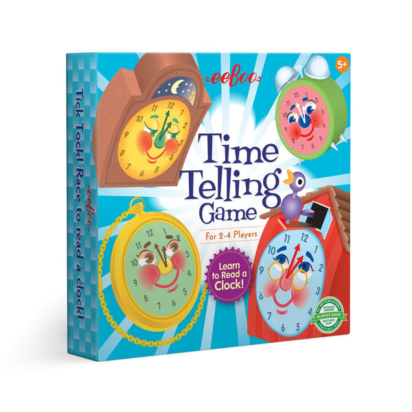 Time Telling Game Eeboo Games at Little Earth Nest Eco Shop Geelong Online Store Australia