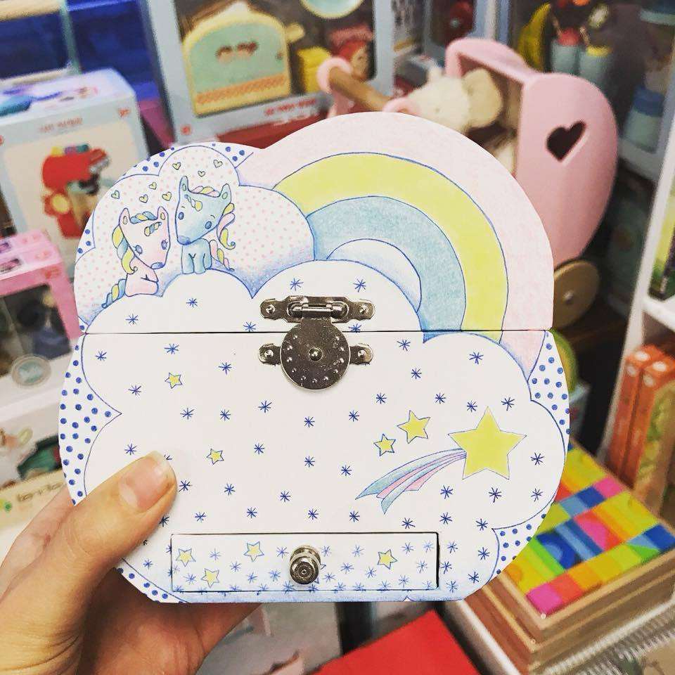 Djeco Unicorn Music Box Djeco Musical Toys at Little Earth Nest Eco Shop Geelong Online Store Australia