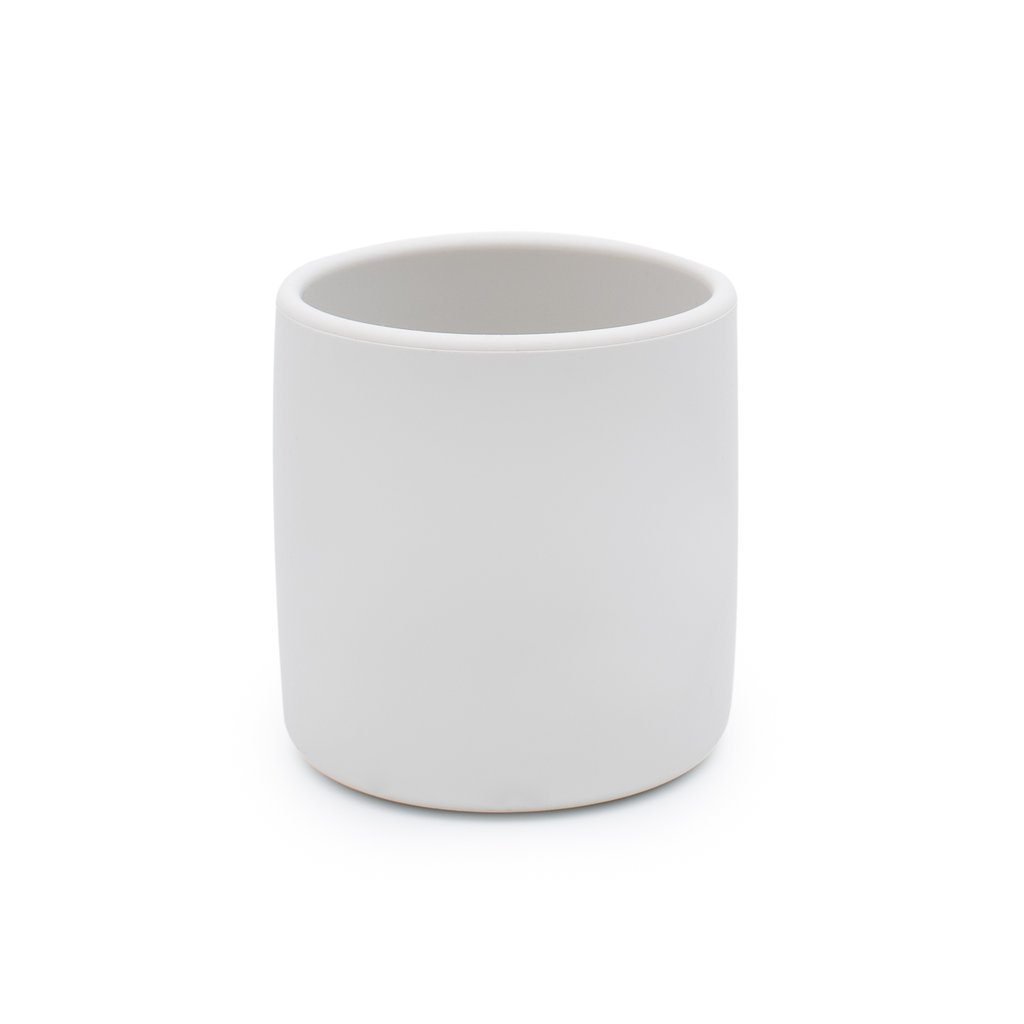 We Might Be Tiny Grip Cup We Might Be Tiny Dinnerware Light Grey at Little Earth Nest Eco Shop Geelong Online Store Australia