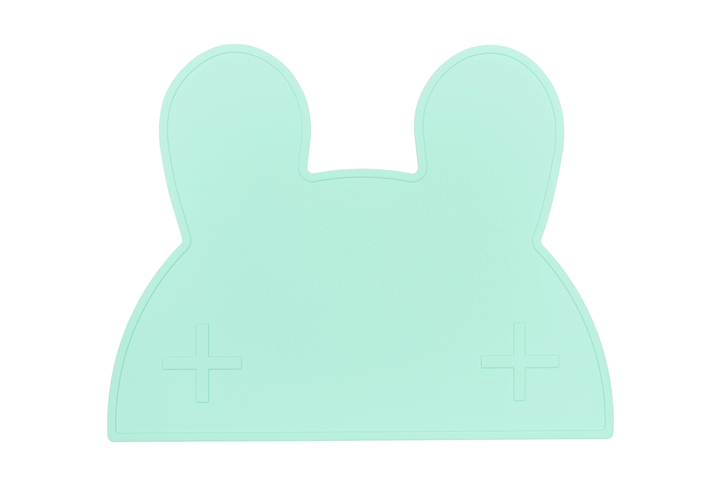 We Might Be Tiny Placemats We Might Be Tiny Dinnerware Bunny / Mint Green at Little Earth Nest Eco Shop