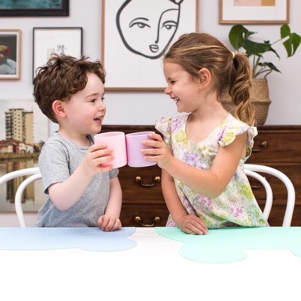 We Might Be Tiny Grip Cup We Might Be Tiny Dinnerware Light Grey at Little Earth Nest Eco Shop Geelong Online Store Australia