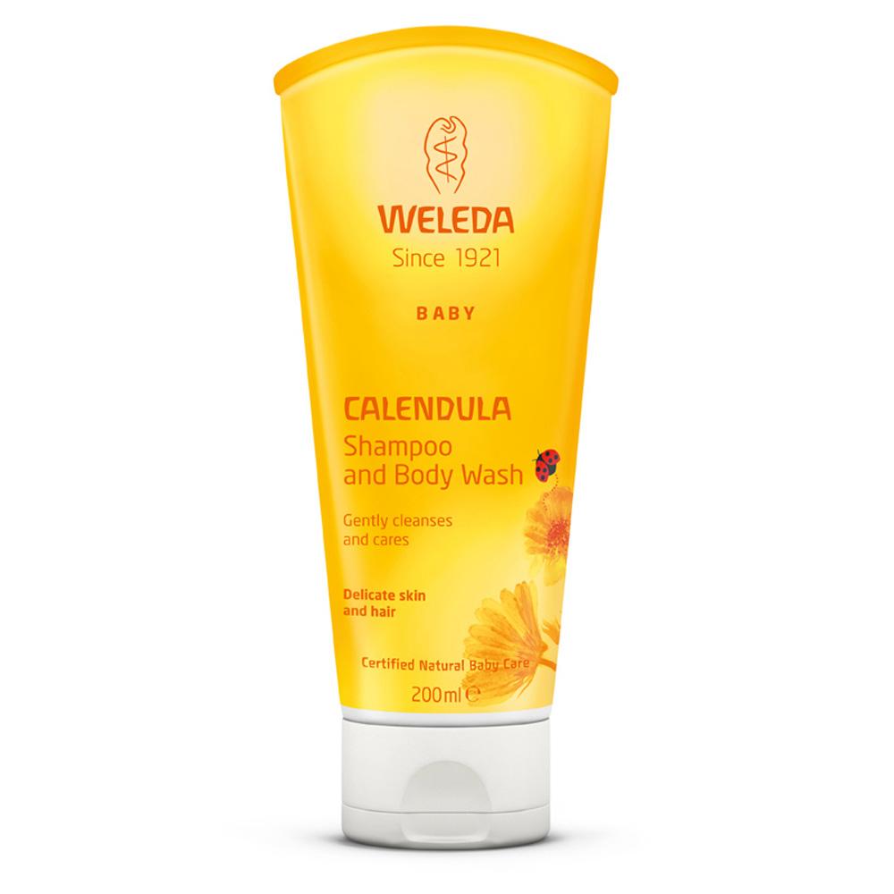 Weleda Calendula Shampoo & Body Wash 200mL Weleda Bath and Body at Little Earth Nest Eco Shop Geelong Online Store Australia