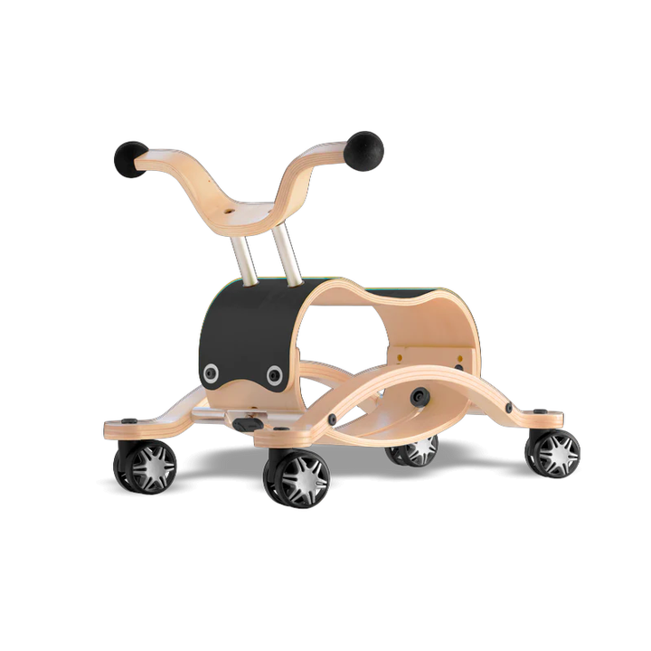 Wishbone Mini Flip Racer with Race Base Wishbone Australia Toys Black at Little Earth Nest Eco Shop