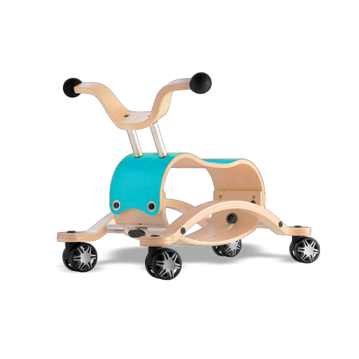 Wishbone Mini Flip Racer with Race Base Wishbone Australia Toys Aqua at Little Earth Nest Eco Shop