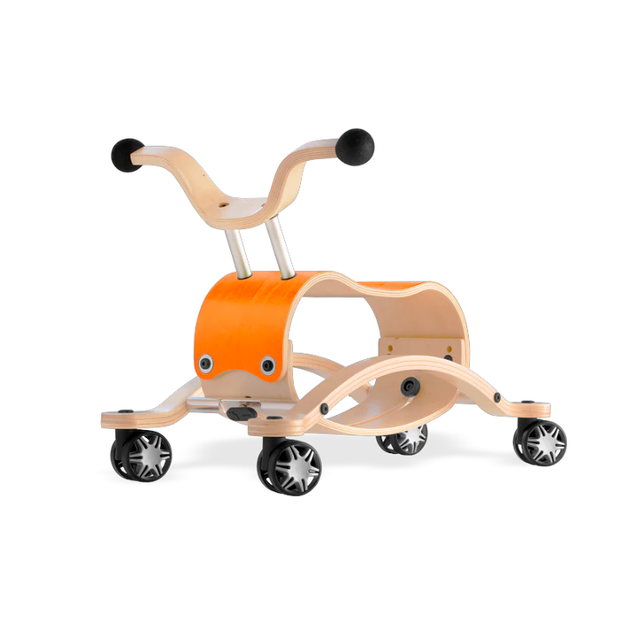 Wishbone Mini Flip Racer with Race Base Wishbone Australia Toys Orange at Little Earth Nest Eco Shop