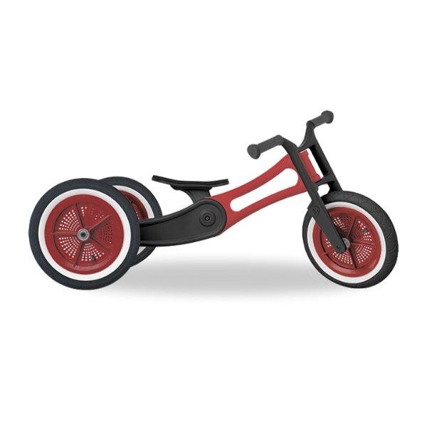 Wishbone Recycled Balance Bike and Trike Wishbone Australia Kids Riding Vehicles 3-in-1 / Black/Red at Little Earth Nest Eco Shop Wishbone Recycled Balance Bike 3 in 1 Geelong Online Store Australia