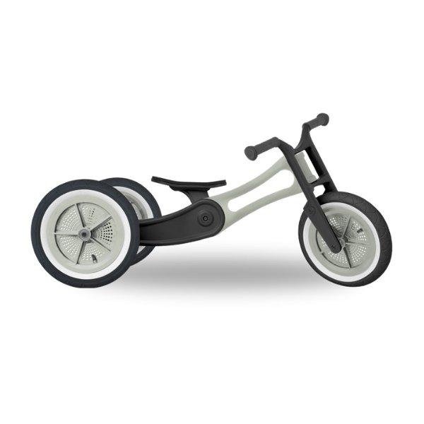 Wishbone Recycled Balance Bike and Trike Wishbone Australia Kids Riding Vehicles 3-in-1 / Black/Raw Grey at Little Earth Nest Eco Shop Wishbone Recycled Balance Bike 3 in 1 Geelong Online Store Australia