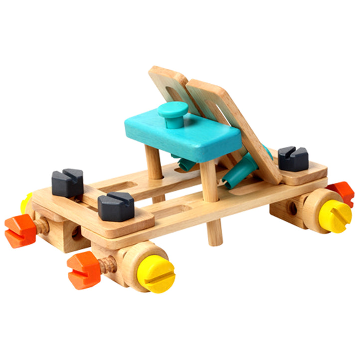 Wooden Toy Workbench set Voila Toy Tools at Little Earth Nest Eco Shop