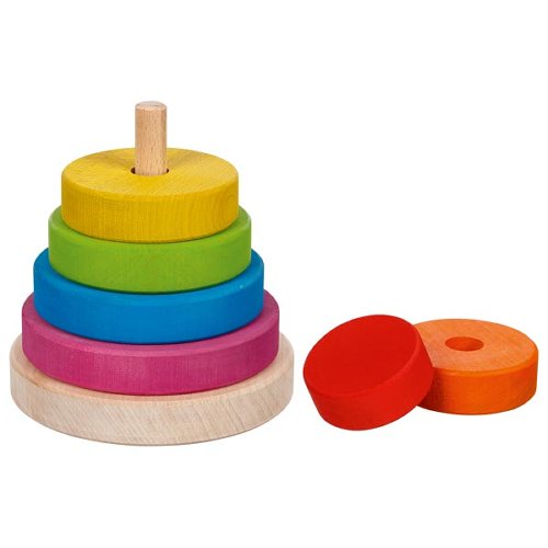 Goki Wooden Rainbow Stacker Little Earth Nest