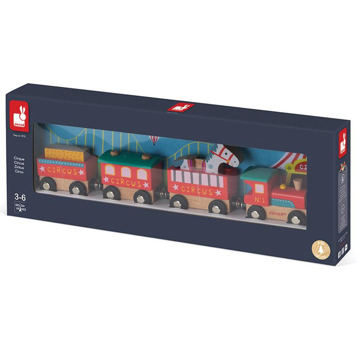 Janod Circus Train Janod Activity Toys at Little Earth Nest Eco Shop