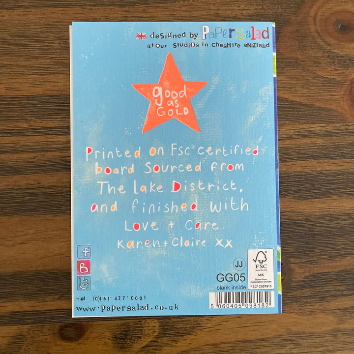 Fifth Birthday Card Lion Little Earth Nest