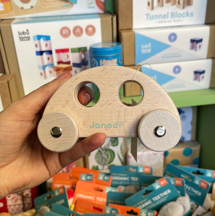 Janod Cocoon Wooden Toy Cars Little Earth Nest