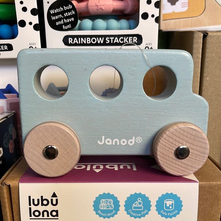 Janod Cocoon Wooden Toy Cars Little Earth Nest